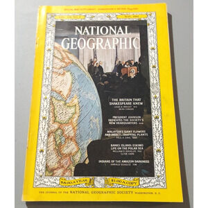 National Geographic Magazine May 1964 NO MAP Shakespeare President Johnson